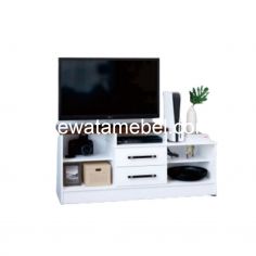 TV Cabinet Size 120 - ASTROBOX MARS TVR 01 / Teak Dark Brown - Natural White 